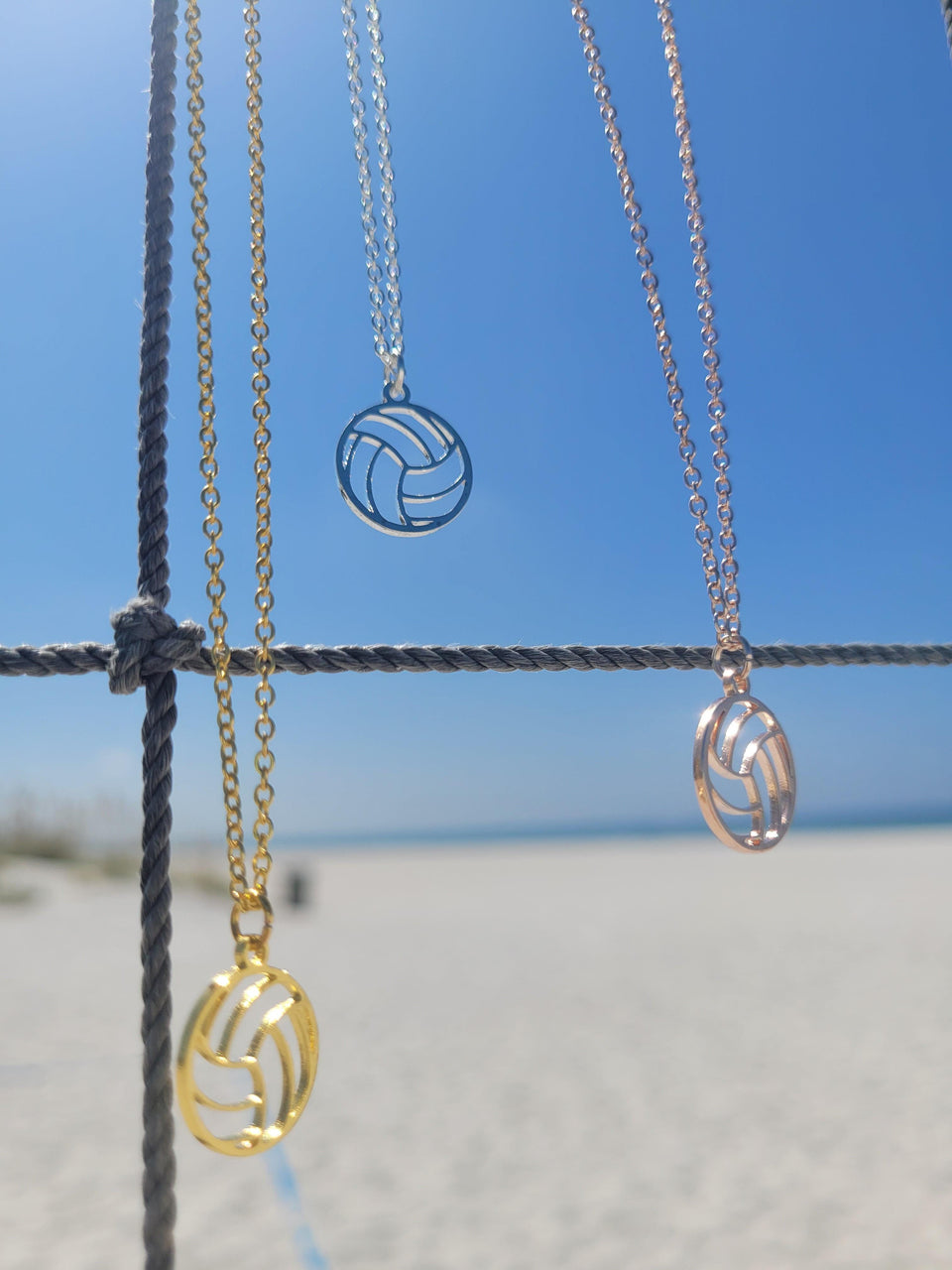volleyball necklace with name